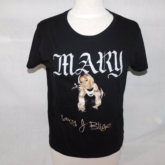 Mary J Blige Womens L Black Graphic T Shirt - Picture 1 of 7